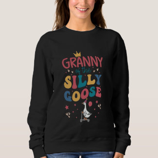 Granny Of The Silly Goose 1st Birthday Girl Family Sweatshirt