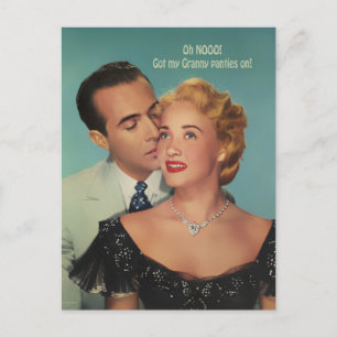 Granny Panties ~ Postcard / Invitations