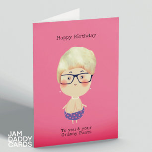 Granny Pants Birthday Card