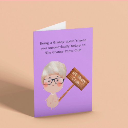 Granny Pants Funny Birthday  Card