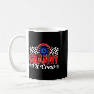 Granny Pit Crew Racing Family Race Car Birthday Coffee Mug