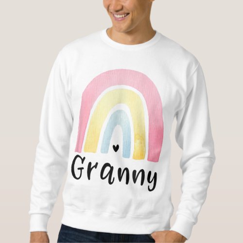 Granny Rainbow For Women Grandma Mothers Day Chri Sweatshirt