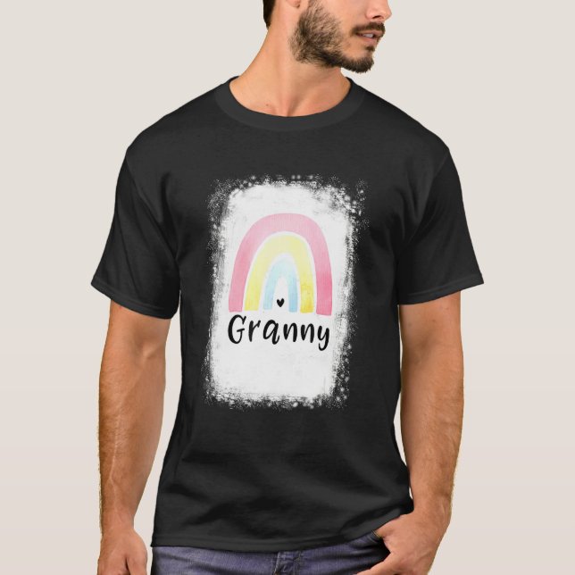 Granny Rainbow For Women Grandma Mother's Day Chri T-Shirt (Front)