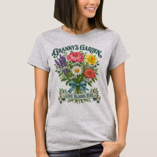 Granny’s Garden Personalized Grandchildren T-Shirt