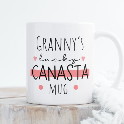 Grannyâs Lucky Canasta Mug _ Personalisable