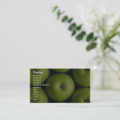 Granny Smith apples Business Card (Standing Front)