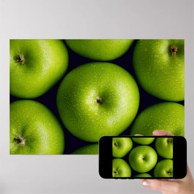 Granny Smith apples Poster | Zazzle