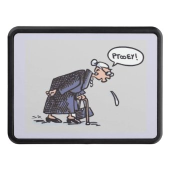 Granny Spitting! hitch cover receiver | Zazzle