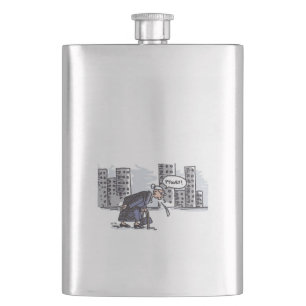 Granny Spitting! on city stainless steel flask