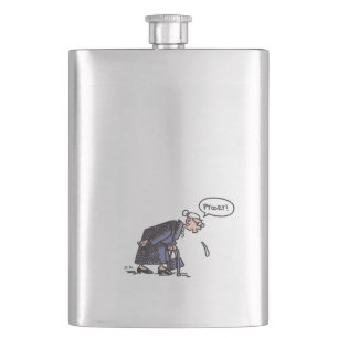 Granny Spitting! stainless steel flask