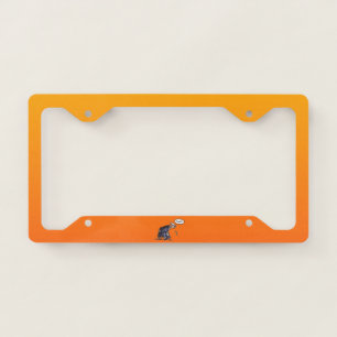 Granny Spitting! sunrise license plate frame