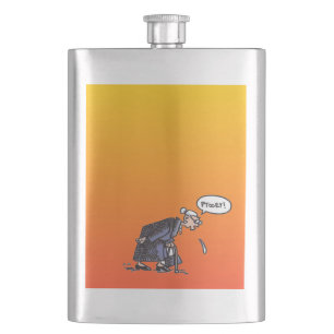 Granny Spitting! sunrise stainless steel flask