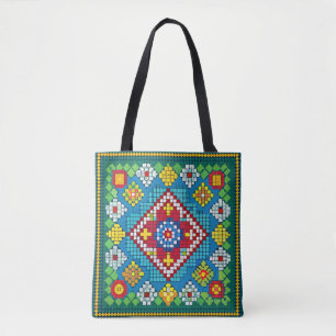 Granny Square Bloomers Tote Bag