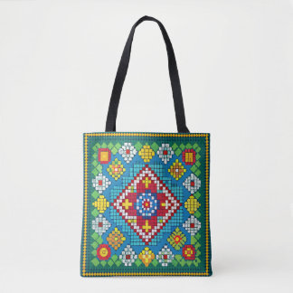 Granny Square Bloomers Tote Bag
