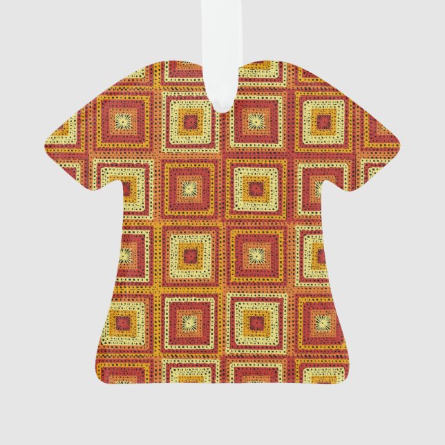 Granny Square Pattern Ornament (Back)