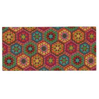 Granny Square USB Wood Flash Drive