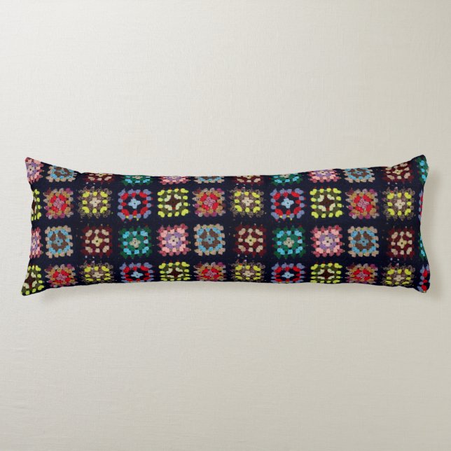 Granny squares body pillow (Front)