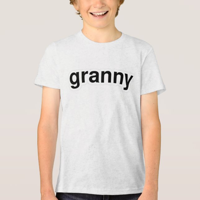 Granny Text Tee - Sweet and Nostalgic Vibes! (Front)