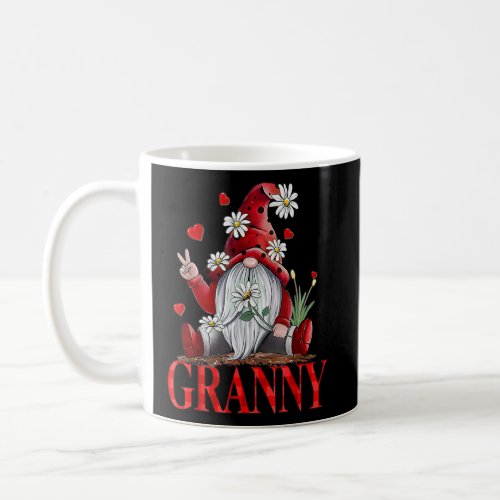 Granny Valentine Gnome Hippie Beetle Daisy Flower  Coffee Mug