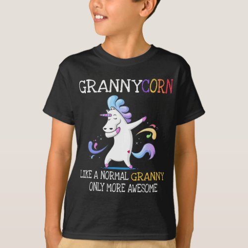 Grannycorn Like An Granny Only Awesome Unicorn T_Shirt