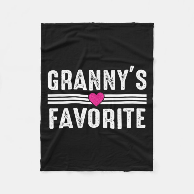 Granny's Favorite  Fleece Blanket (Front)