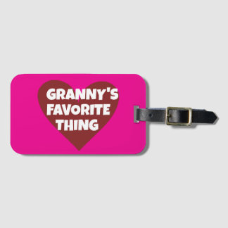 GRANNY'S FAVORITE THING LUGGAGE TAG