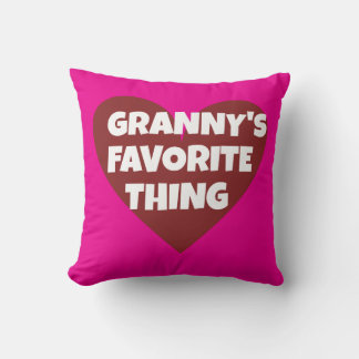 GRANNY'S FAVORITE THING THROW PILLOW
