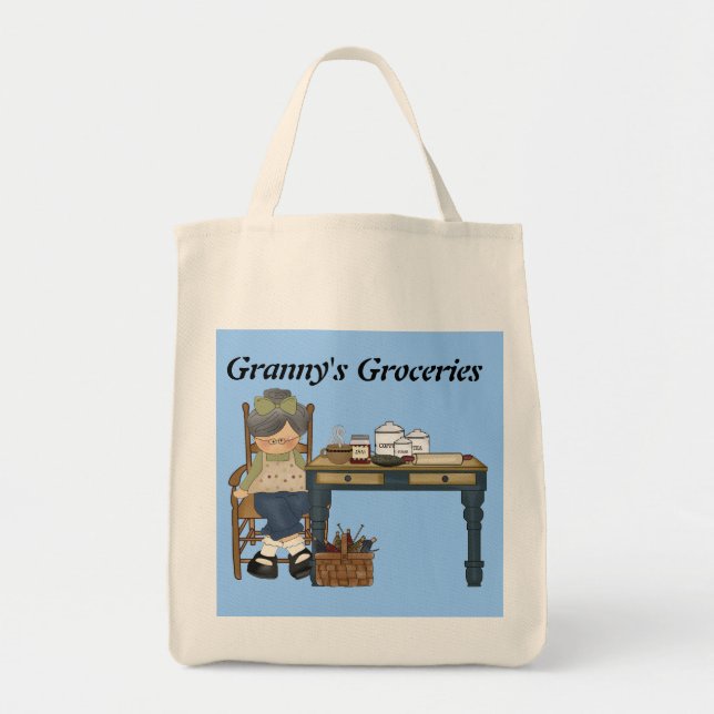 Granny's Groceries tote bag (Front)