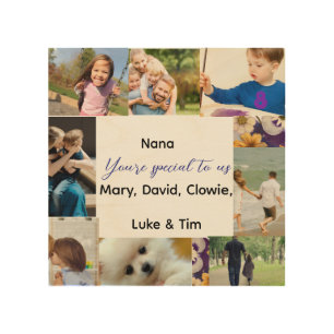 Granny's Photo Album Gift Wood Wall Art
