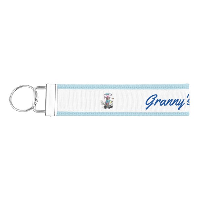 GRANNY'S SCOOTER WRIST KEYCHAIN (Keys on Left)