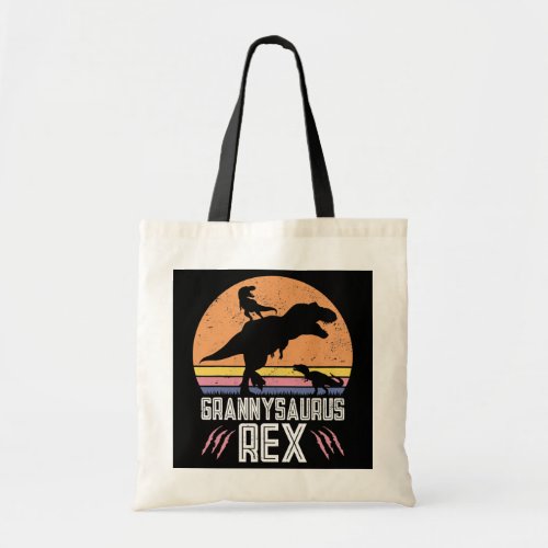 Grannysaurus Funny Women T Rex Dinosaur Grandma Tote Bag