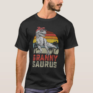 Grannysaurus T Rex Dinosaur Granny Saurus Family M T-Shirt
