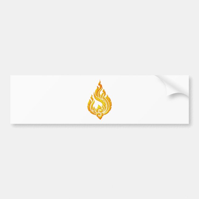 Granok Flames Bumper Sticker (Front)