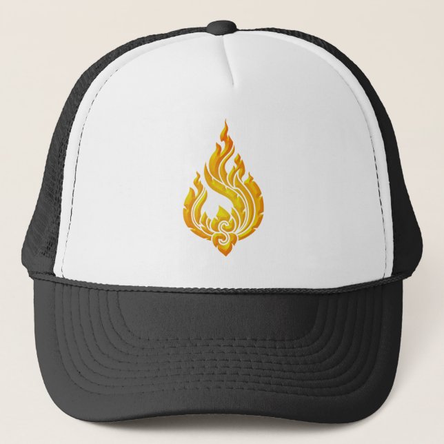 Granok Flames Trucker Hat (Front)
