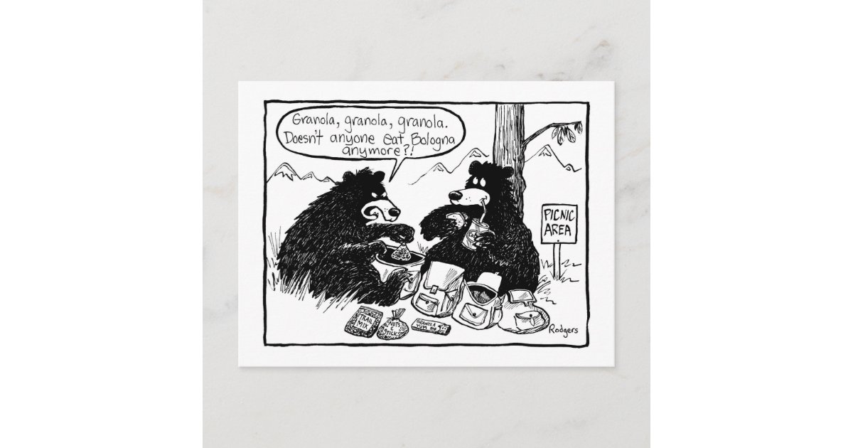 granola bears postcard Zazzle
