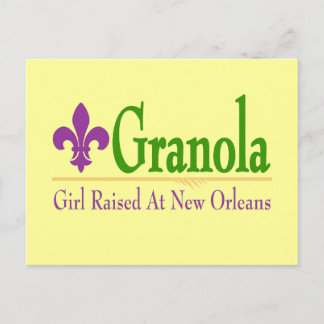 Granola, Girl Raised At NOLa Postcard