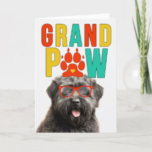 GranPAW Bouvier Dog Funny Grandparents Day Holiday Card