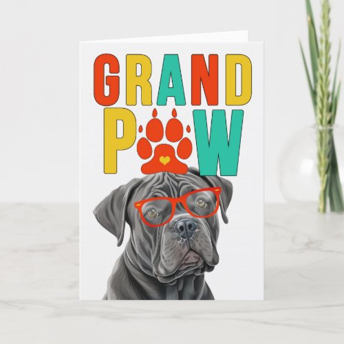 GranPAW Cane Corso GrandDOG Grandparents Day Holiday Card