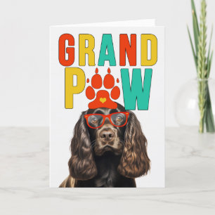 GranPAW Chocolate Cocker Funny Grandparents Day Holiday Card