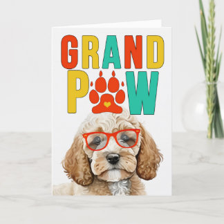GranPAW Cockapoo GrandDOG Grandparents Day Holiday Card