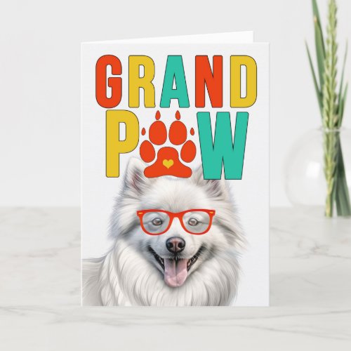 GranPAW Eskie Dog Funny Grandparents Day Holiday Card