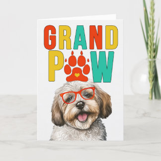 GranPAW Havanese DOG Funny Grandparents Day Holiday Card
