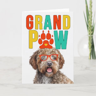 GranPAW Lagotto Romagnolo Funny Grandparents Day Holiday Card