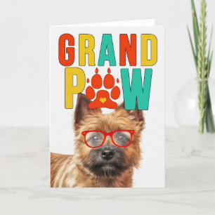 GranPAW Norwich Dog Funny Grandparents Day Holiday Card