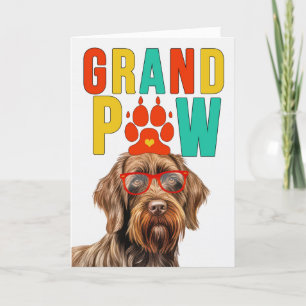 GranPAW Pointing Griffon Funny Grandparents Day Holiday Card