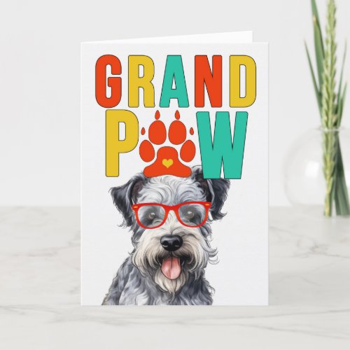 GranPAW Pumi Dog Funny Grandparents Day Holiday Card