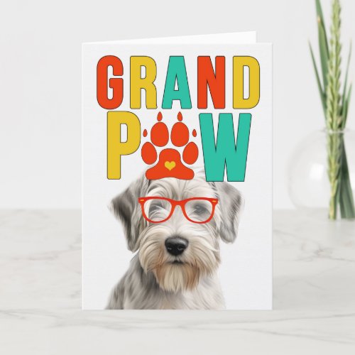 GranPAW Sealyham Terrier Funny Grandparents Day Holiday Card