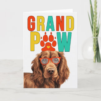 GranPAW Sussex Spaniel Funny Grandparents Day Holiday Card