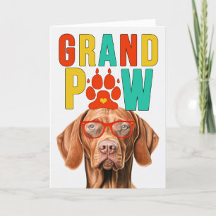 GranPAW Vizsla Dog Funny Grandparents Day Holiday Card