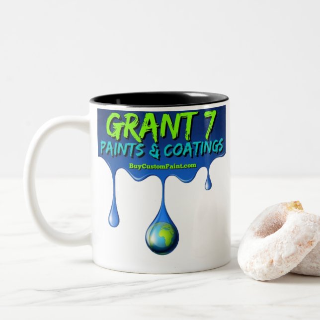 Grant 7 SINGLE LOGO Coffee Mug (With Donut)